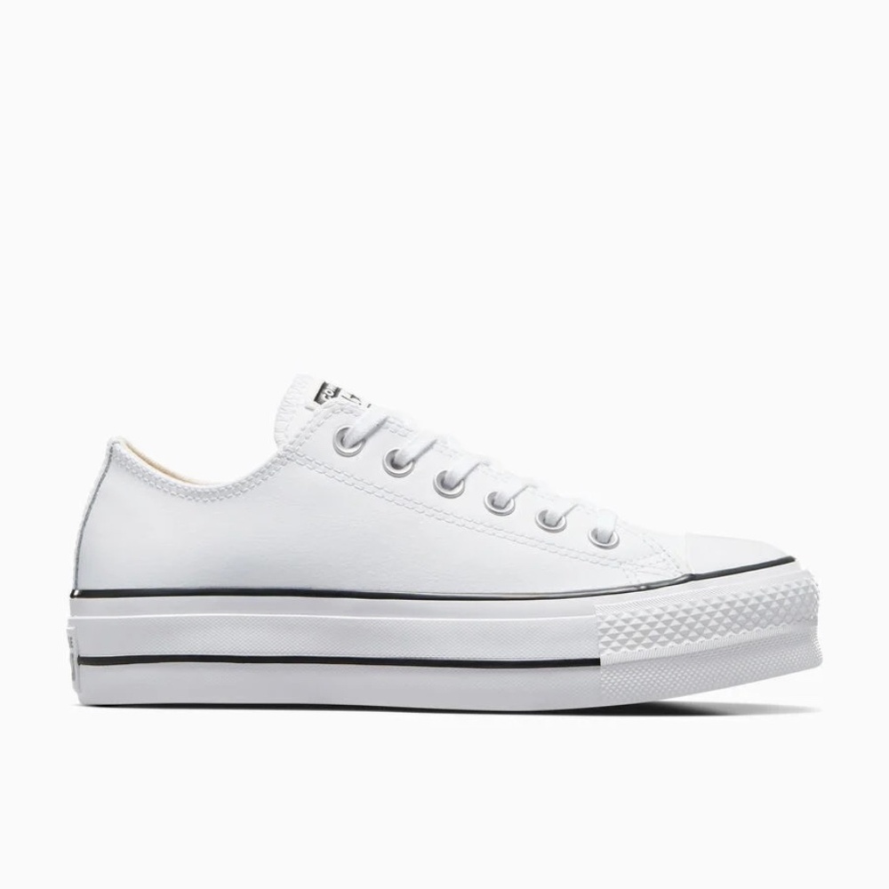 Converse White Platform Sneakers